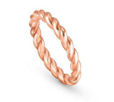 ENDLESS ring,925 silver rope,Rose Gold Plated.Size 15