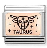 430112/02 Classic ZODIAC (IC) steel, rose gold. Taurus