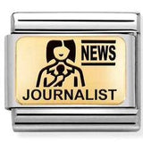 030166/06 Classic Plates, steel & yellow gold  Journalist