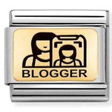 030166/08 Classic Plates steel, yellow gold, Blogger