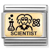 030166/27 Classic PLATES (IC) steel &  yellow gold Scientist