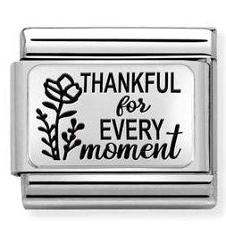 330111/32 Classic PLATES (IC) steel, 925 silver. Thankful for every moment