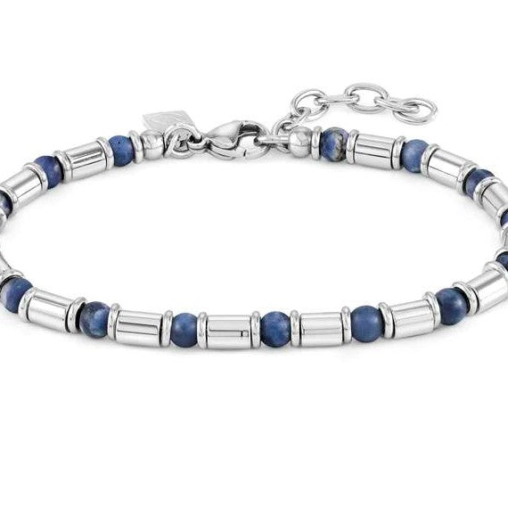 INSTINCT ,bracelet,S/Steel &  stones SODALITE 027920/034