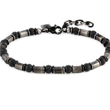 INSTINCT,bracelet, S/Steel & Stones vintage,LAVA STONE 027921/036