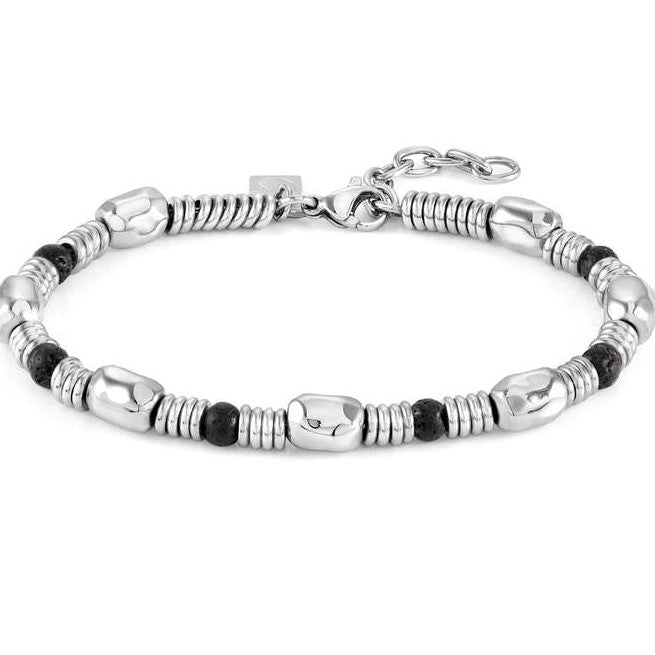 INSTINCT,bracelet,S/Steel & Stones,LGE,LAVA STONE 027923/036