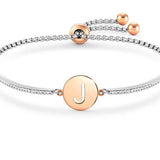MILLELUCI bracelet S/steel,CZ, LETTER J 028007/010