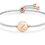 MILLELUCI bracelet S/steel,CZ, LETTERS Z 028007/026