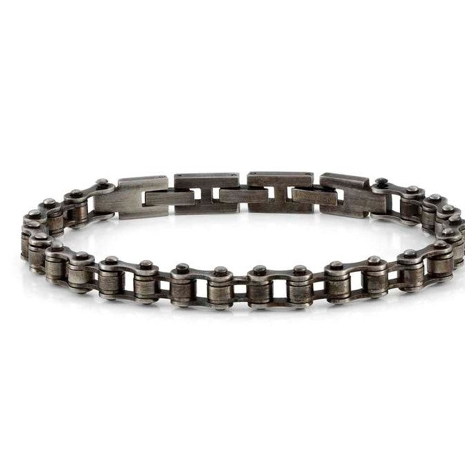 BEYOND SMALL steel bracelet.BIKE CH.Vintage Black 028918/050