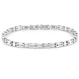 STRONG bracelet ed.  8 diamonds Steel 028316/001