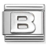 330113/02 Classic LETTER B  S/steel. 925 silver