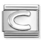 330113/03 Classic LETTER  C S/steel. 925 silver