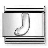 330113/10 Classic LETTER J S/steel. 925 silver