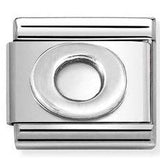 330113/15 Classic LETTER O S/steel. 925 silver
