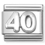 330101/59 Classic OXIDIZED, st.steel, 925 sterling silver Number 40 (Unisex)