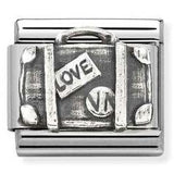 330101/62 Classic OXIDIZED, st.steel, 925 sterling silver Suitcase