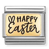 030166/32 Classic steel, 18k gold Happy easter