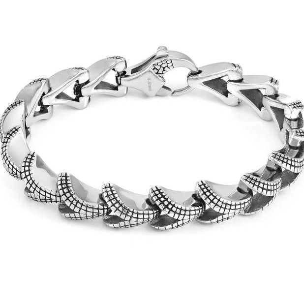 B-YOND steel bracelet SCALES MEDIUM