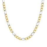 BEYOND steel necklace LARGE CURB Stainless steel, Yellow Gold