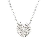 RAYOFLIGHT necklace in 925 silver CZ Heart