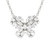 RAYOFLIGHT necklace in 925 silver and cubic zirconia (LARGE) Butterfly