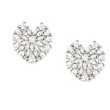 RAYOFLIGHT earrings in 925 silver and cubic zirconia Heart