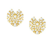 RAYOFLIGHT earrings in 925 silver and cubic zirconia Gold Heart