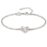 TRUEJOY bracelet in 925 silver and cubic zirconia Heart