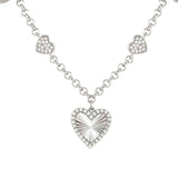 TRUEJOY necklace in 925 silver and cubic zirconia (RICH) Heart