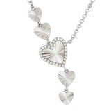 TRUEJOY necklace in 925 silver and cubic zirconia Heart