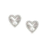 TRUEJOY earrings in 925 silver CZ Heart