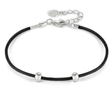 SEIMIA bracelet ed. CANDY in 925 silver and fabric BLACK