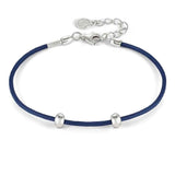SEIMIA bracelet ed. CANDY in 925 silver and fabric BLUE