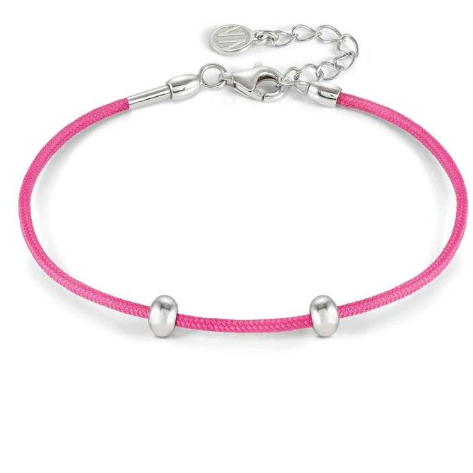 SEIMIA bracelet ed. CANDY in 925 silver and fabric FUCHSIA
