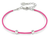 SEIMIA bracelet ed. CANDY in 925 silver and fabric FUCHSIA