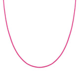 SEIMIA necklace ed. CANDY in 925 silver and fabric FUCHSIA