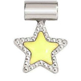 SEIMIA ed. CANDY SYMBOLS in diamond-cut 925 silver and enamel Yellow star