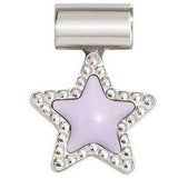 SEIMIA ed. CANDY SYMBOLS in diamond-cut 925 silver and enamel Lilac star