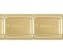 30001/065 MATT Yellow Gold Coloured Single link Only available with purchase of a charm