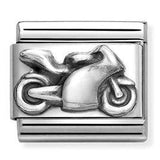 330101/69 Classic OXIDIZED ,steel,925  silver Motorbike