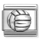 330101/71 Classic OXIDIZED ,steel, 925 sterling silver Volley ball