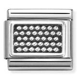 330102/60 Classic PLATES steel, 925 silver Striped dots