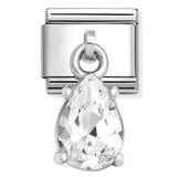 331812/10 Classic CHARMS CZ steel, 925 sterling silver