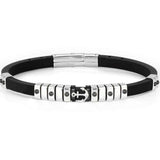 CITY bracelet, steel,rubber Anchor 028813/002