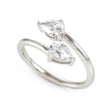 COLOUR WAVE ring,925 silver, White CZ,Size 11 149810/004