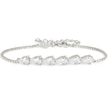 COLOUR WAVE bracelet, 925 silver,CZ, WHITE 149811/001