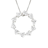 COLOUR WAVE necklace, 925 silver,CZ WHITE 149812/001