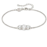 COLOUR WAVE bracelet, 925,silver,CZ, WHITE 149817/001