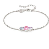 COLOUR WAVE bracelet, 925,silver,CZ, MIXED 149817/005
