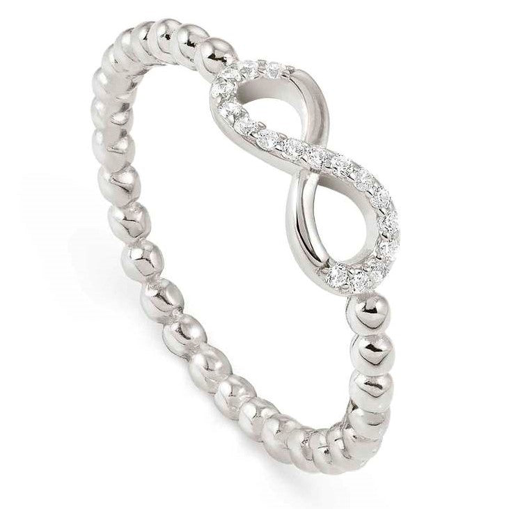 LOVECLOUD ring in 925 sterling silver and cz Infinity Silver Size17