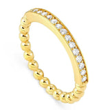 LOVECLOUD ring in 925 sterling silver and cz Yellow Gold Size 11